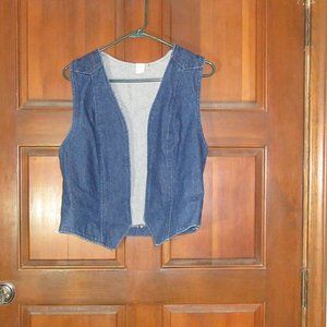 Open Blue Denim Vest BAJAWEAR Medium